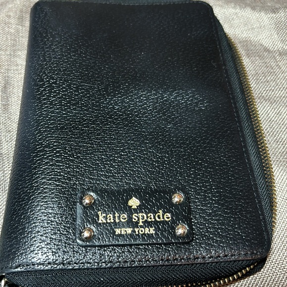 Vintage Kate Spade Black Planner Agenda Organizer Cash Budgeting 22058T S81 - Picture 2 of 13